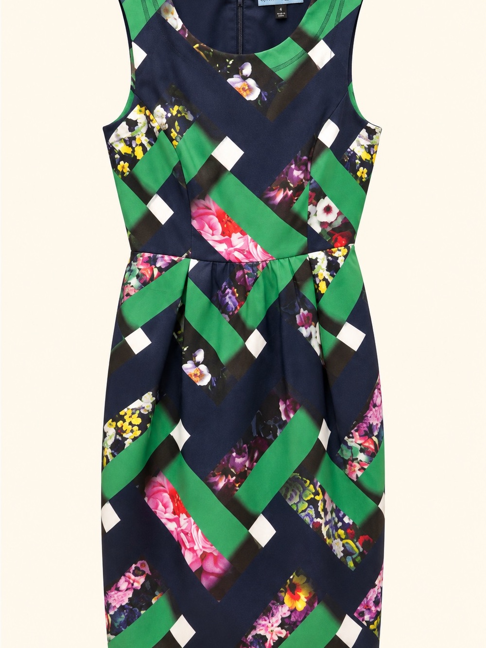 Cynthia Rowley Floral Geometric Sheath Dress Size 4 – Never Worn